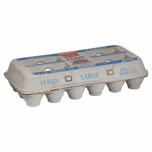 King Soopers City Market Large White Eggs Perspective: front