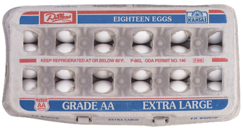 Dillons Grade AA Extra Large Eggs Perspective: front