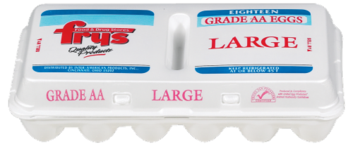 Fry's Grade AA Large Eggs Perspective: front