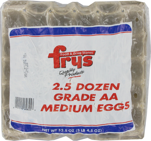 Fry's® Grade AA Medium Eggs Perspective: front