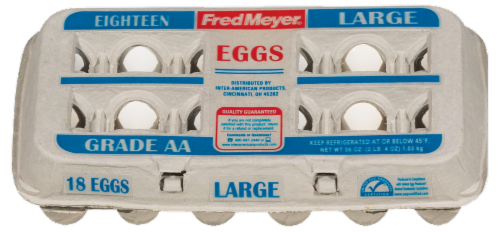 Fred Meyer® Grade AA Large Eggs Perspective: front