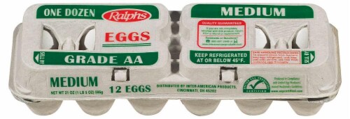 Ralphs Grade AA Medium Eggs Perspective: front