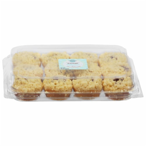 Bakery Fresh Cream Cheese Blueberry Coffee Cake Bites Perspective: front