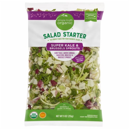 Simple Truth Organic® Super Kale & Brussels Sprouts Salad Perspective: front