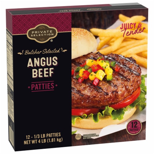 Private Selection® Angus Beef Patties Perspective: front