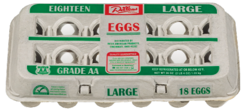Dillons Grade AA Large Eggs Perspective: front