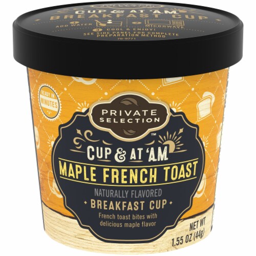 Private Selection™ Maple French Toast Cup & At 'A.M. Breakfast Cup Perspective: front