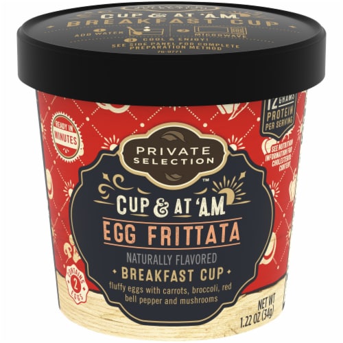 Private Selection™ Egg Frittata Cup & At A.M. Breakfast Cup Perspective: front