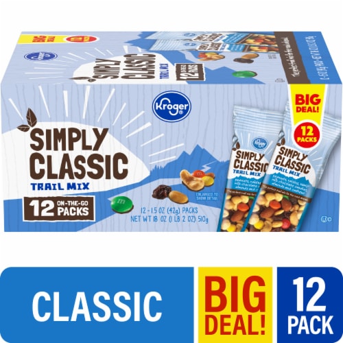 Kroger® Simply Classic Trail Mix On-The-Go Packs Nuts, 12 ct / 1.5 oz -  Kroger