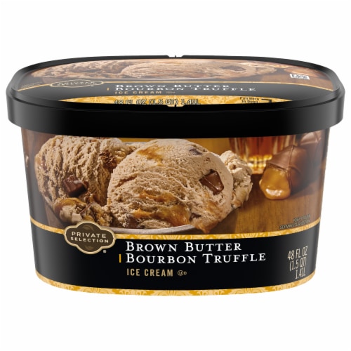 Private Selection® Brown Butter Bourbon Truffle Ice Cream Tub, 48 oz -  Fry's Food Stores