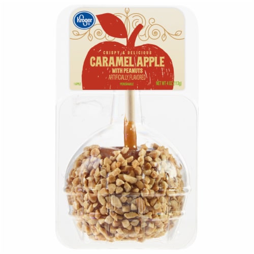 Kroger Caramel Apple With Nuts Perspective: front