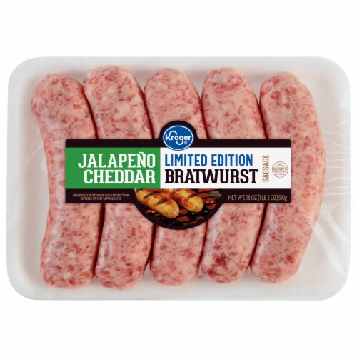 Kroger® Limited Edition Jalapeno Cheddar Bratwurst Sausage, 18 oz