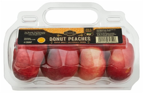 Private Selection® Fresh Donut Peaches in Clamshell Perspective: front