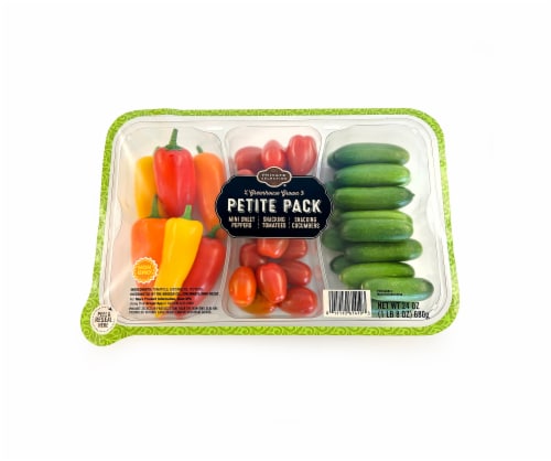 Private Selection Petite Pack with Peppers Tomatoes and Cucumbers Perspective: front