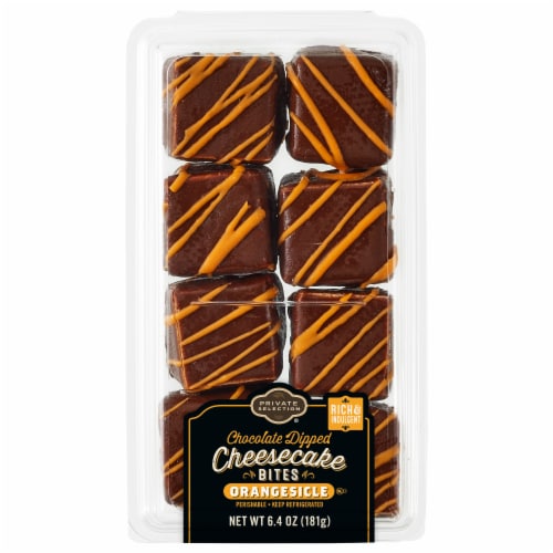 Private Selection Chocolate Dipped Orangesicle Bites Perspective: front