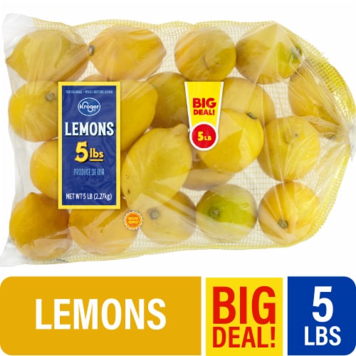 Kroger Fresh Lemons - 5 Pound Bag, 5 lb - Kroger