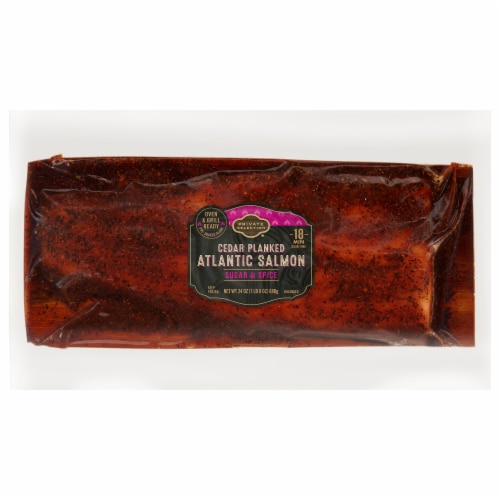 Private Selection® Cedar Planked Sugar & Spice Atlantic Salmon Perspective: front