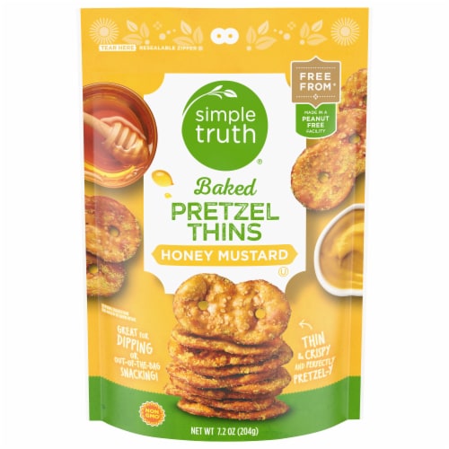 Simple Truth® Honey Mustard Pretzel Thin Crisps Perspective: front
