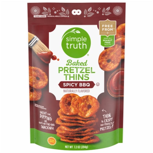 Simple Truth® Spicy BBQ Pretzel Thin Crisps Perspective: front