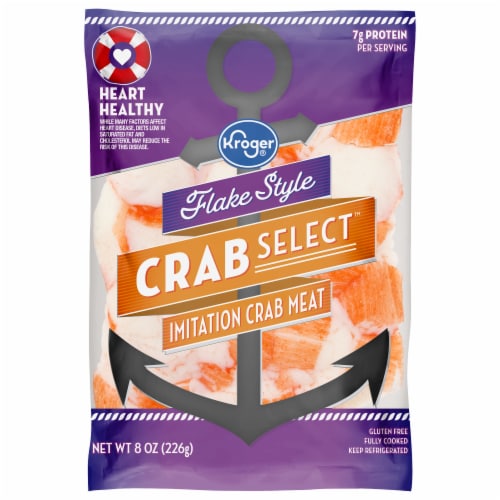 Kroger® Crab Select™ Imitation Crab Meat Flake Style Perspective: front