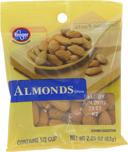 Kroger® Whole Almonds Perspective: front