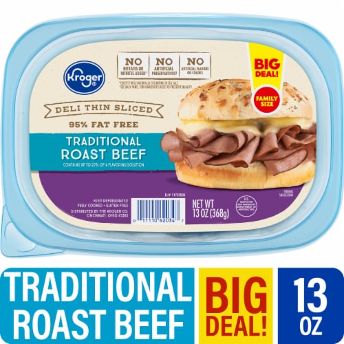 Kroger® Deli Thin Siced Traditional Roast Beef Perspective: front