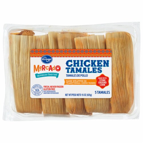 Kroger® Mercado Chicken Tamales, 5 ct / 15 oz