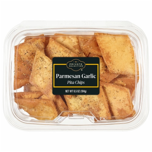 Kroger Parmesan Garlic Pita Chips Perspective: front
