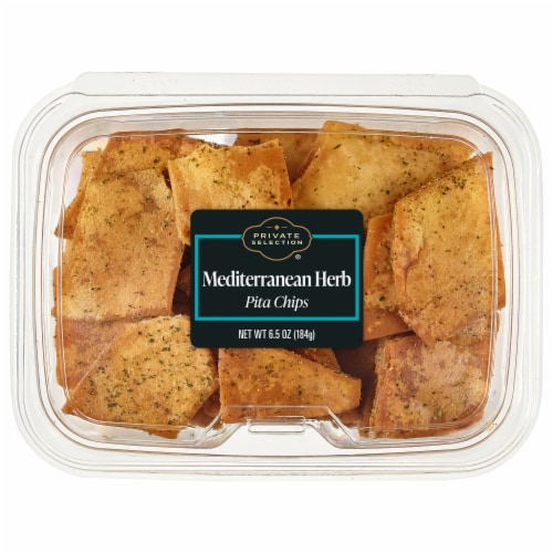 Kroger® Mediterranean Herb Pitas Chips Perspective: front