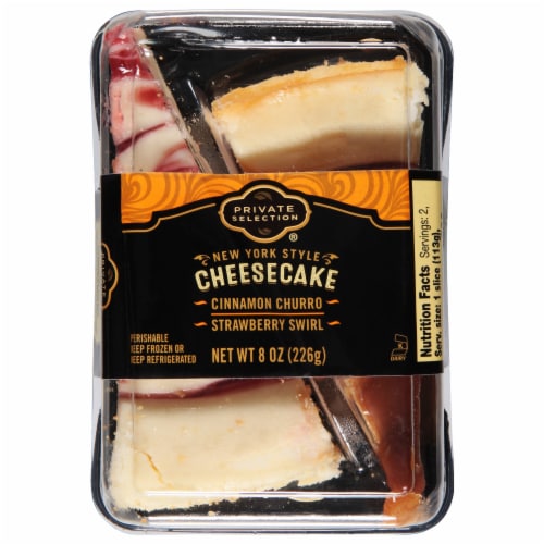 Private Selection™ Churro and Strawberry Swirl Cheesecake Perspective: front