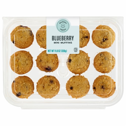 Bakery Fresh Blueberry Muffins Mini Perspective: front