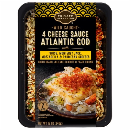 Private Selection® Wild Caught Four Cheese Sauce Atlantic Cod Perspective: front