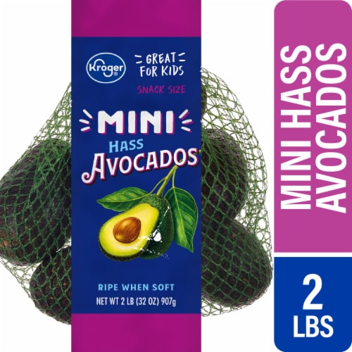 Kroger® Fresh Mini Hass Avocados Bag - 2 Pound Perspective: front