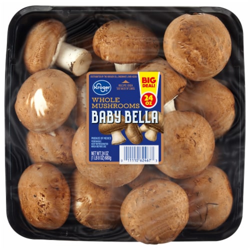 Kroger® Whole Mushrooms Baby Bella Big Deal! Perspective: front
