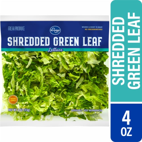 Kroger® Shredded Green Leaf Lettuce Perspective: front