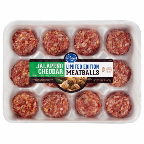 Kroger® Jalapeno & Cheddar Meatballs Perspective: front