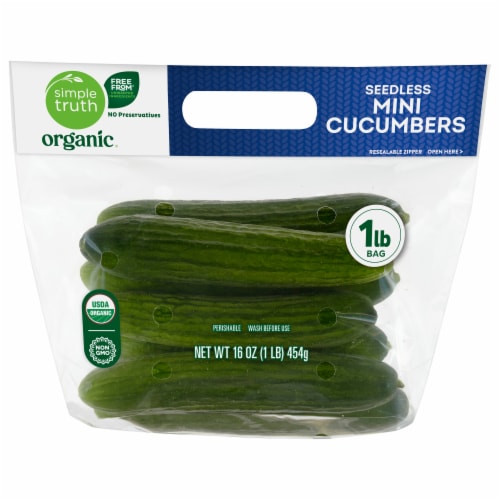 Simple Truth Organic Mini Cucumbers Perspective: front