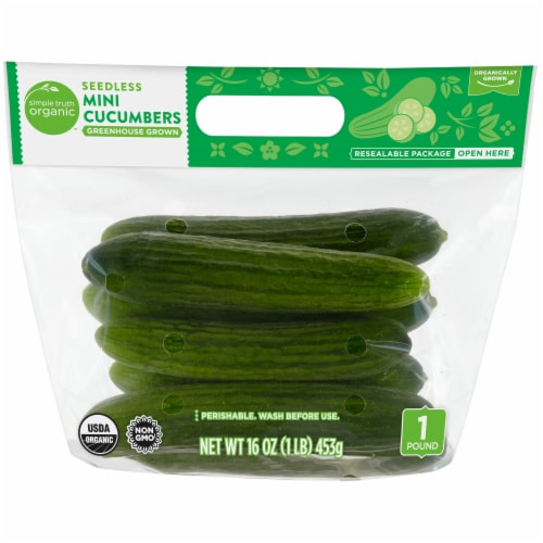 Simple Truth Organic® Mini Cucumbers Perspective: front
