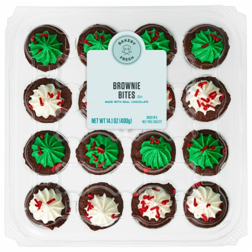 Bakery Fresh Candy Cane Sprinkle Brownie Bites Perspective: front