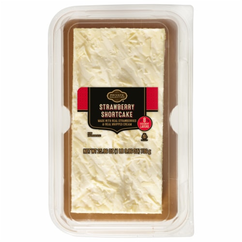 Private Selection® Strawberry Shortcake Bar Cake 25.96 oz Perspective: front