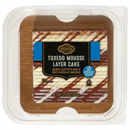 Private Selection® 3-Layer Tuxedo Mousse Layer Cake Square 12.52 oz Perspective: front