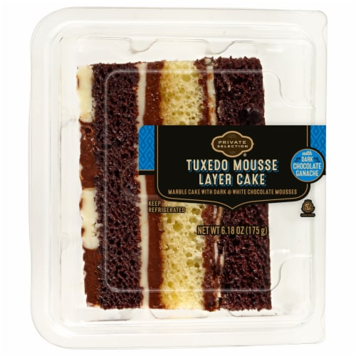 Private Selection® 3-Layer Tuxedo Mousse Cake Slice Perspective: front