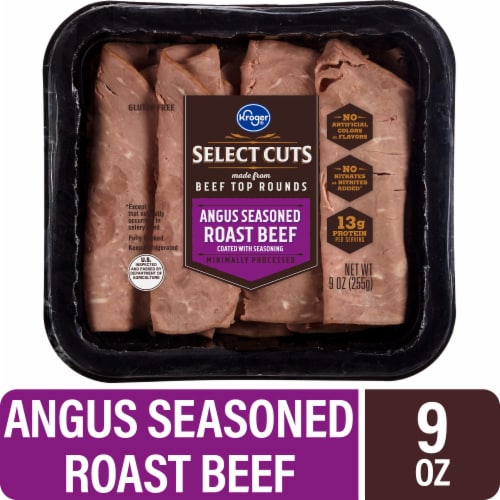 Kroger® Select Cuts Roast Beef Angus Seasoned Perspective: front