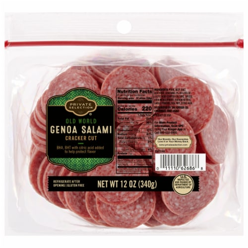 Private Selection® Genoa Salami Cracker Cut Perspective: front