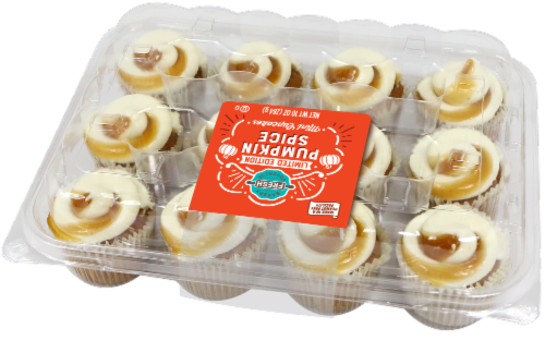 Bakery Fresh Goodness Pumpkin Spice Premium Cupcakes Perspective: front