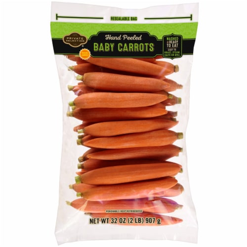Private Selection® Hand Peeled Baby Carrots Perspective: front
