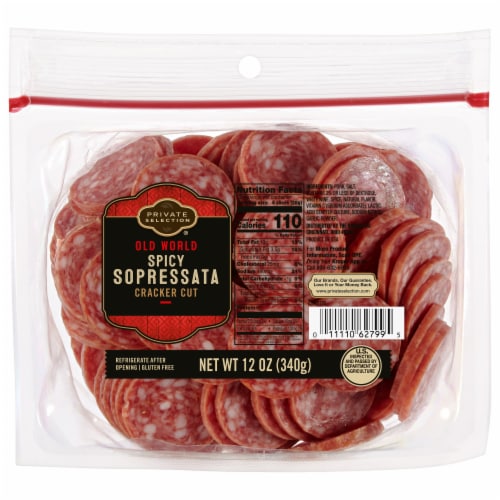 Private Selection® Cracker Cut Spicy Sopressata Perspective: front