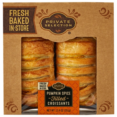 Private Selection® Filled Pumpkin Spice Croissants Perspective: front