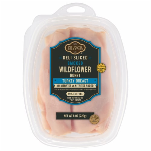 Private Selection® Smoked Wildflower Honey Deli Turkey Breast Sliced Perspective: front