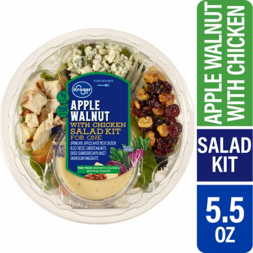 Kroger® Apple Walnut With Chicken Salad Kit Perspective: front